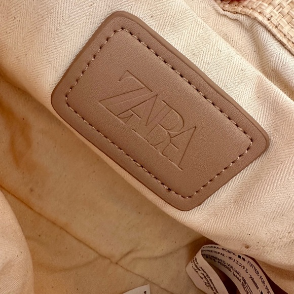❌SOLD❌ ZARA RAFFIA BAG - Picture 4 of 8